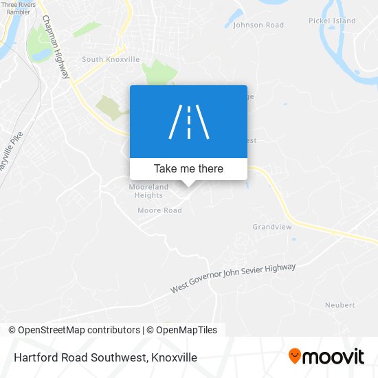 Mapa de Hartford Road Southwest