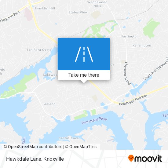 Hawkdale Lane map