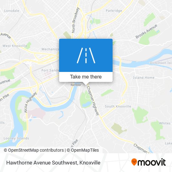 Hawthorne Avenue Southwest map