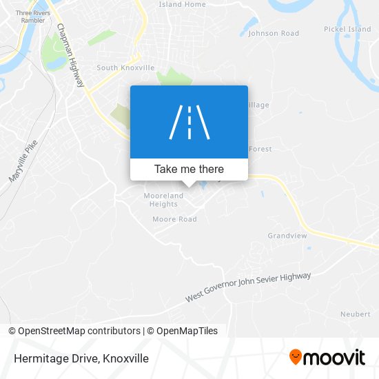 Hermitage Drive map