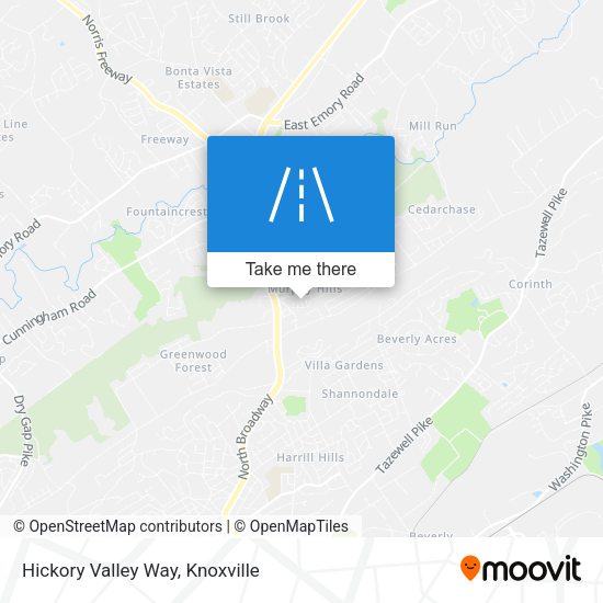Hickory Valley Way map