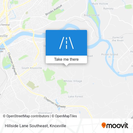 Hillside Lane Southeast map