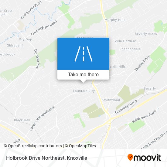 Mapa de Holbrook Drive Northeast