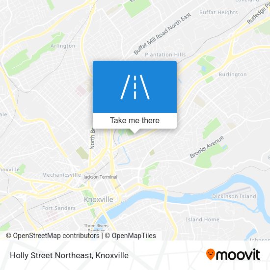 Holly Street Northeast map