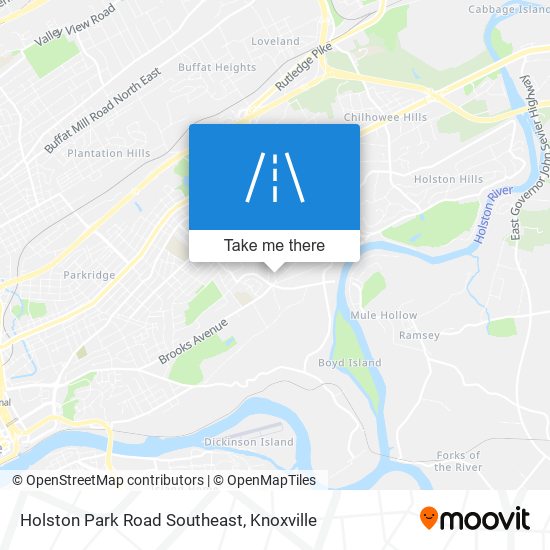 Holston Park Road Southeast map