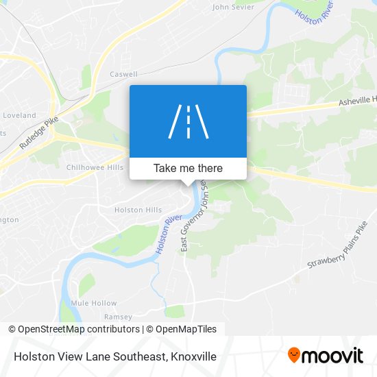 Holston View Lane Southeast map