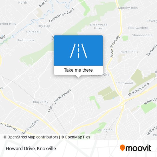 Howard Drive map