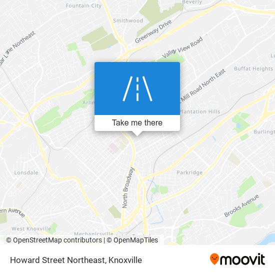 Mapa de Howard Street Northeast