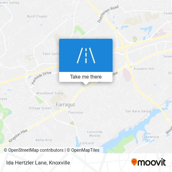 Mapa de Ida Hertzler Lane