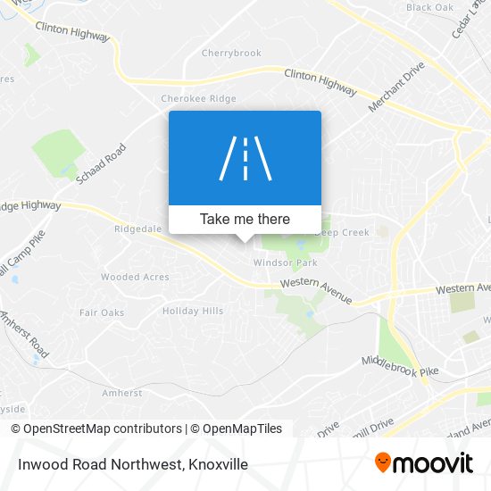 Mapa de Inwood Road Northwest