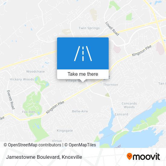 Mapa de Jamestowne Boulevard