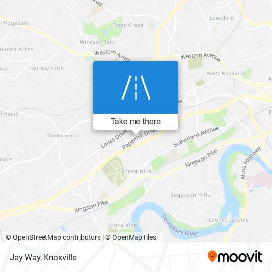 Jay Way map