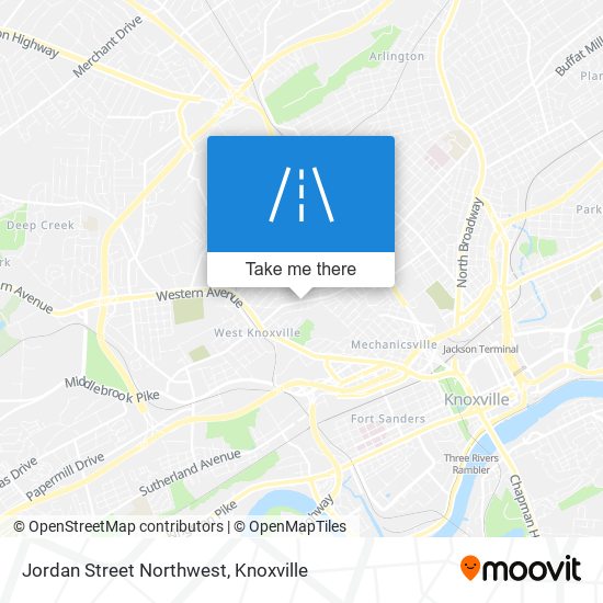 Jordan Street Northwest map