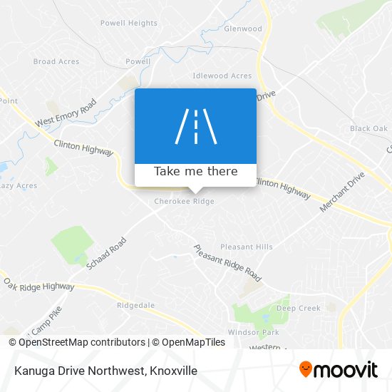 Kanuga Drive Northwest map