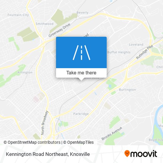 Mapa de Kennington Road Northeast