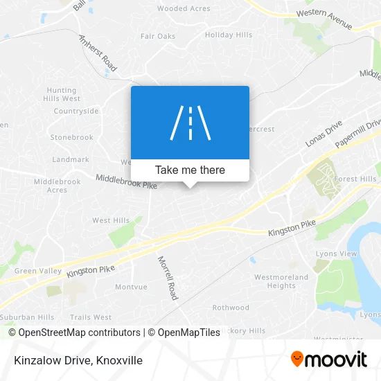 Kinzalow Drive map