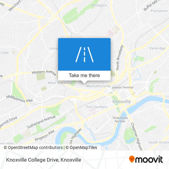 Knoxville College Drive map