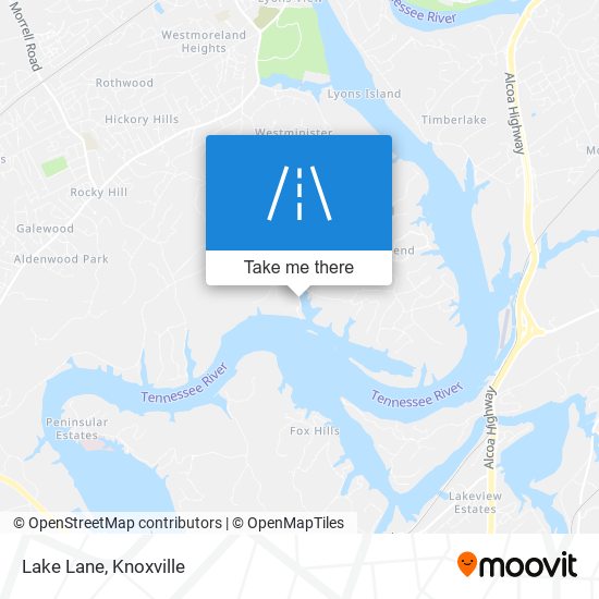 Lake Lane map