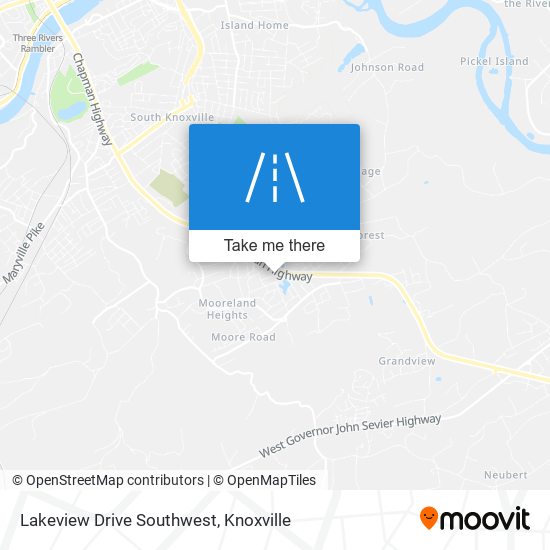 Mapa de Lakeview Drive Southwest