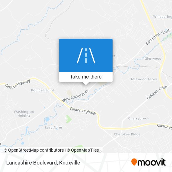 Lancashire Boulevard map