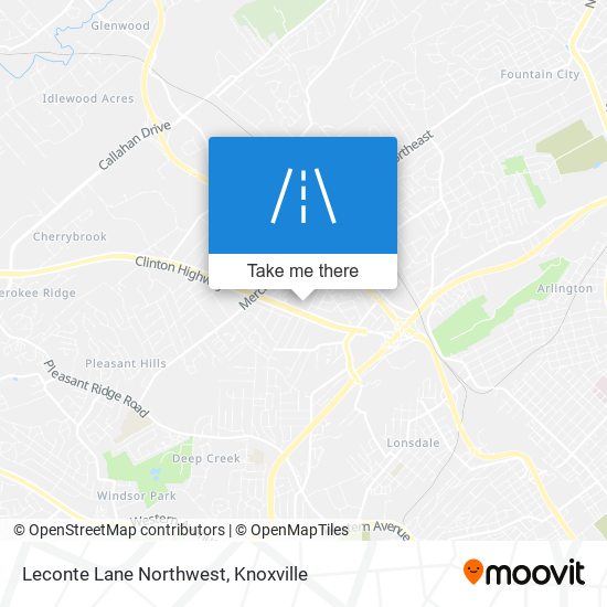 Leconte Lane Northwest map