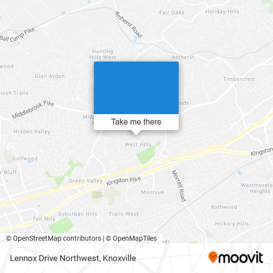 Mapa de Lennox Drive Northwest