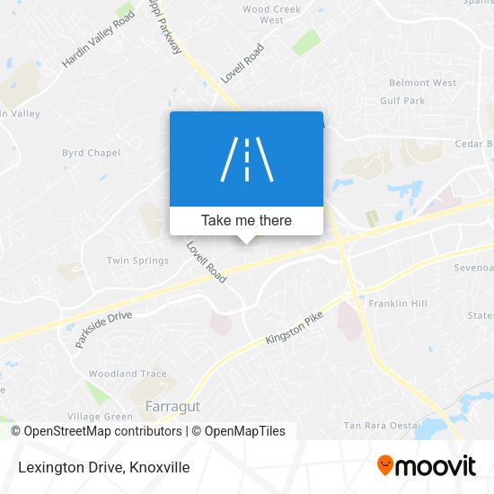 Mapa de Lexington Drive