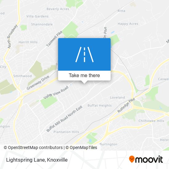 Lightspring Lane map