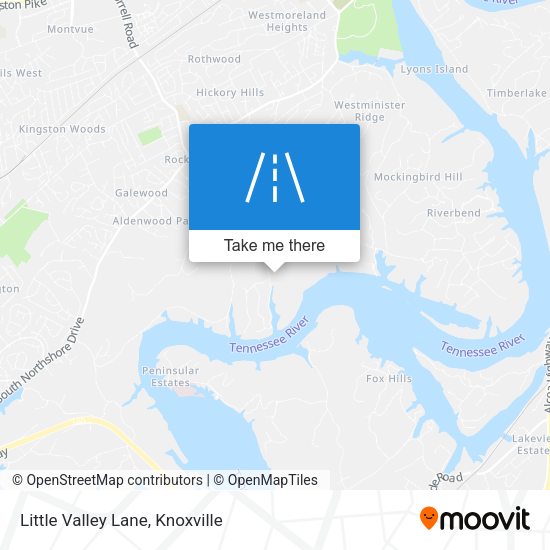 Little Valley Lane map