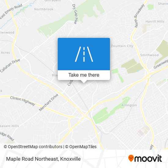 Mapa de Maple Road Northeast