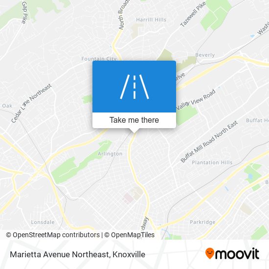 Mapa de Marietta Avenue Northeast