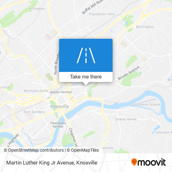 Mapa de Martin Luther King Jr Avenue