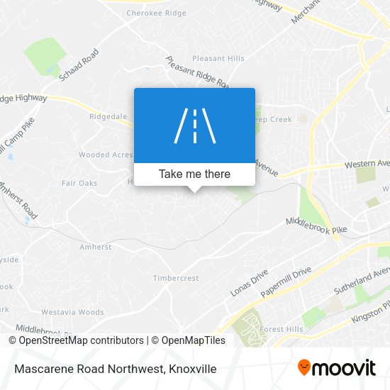 Mascarene Road Northwest map