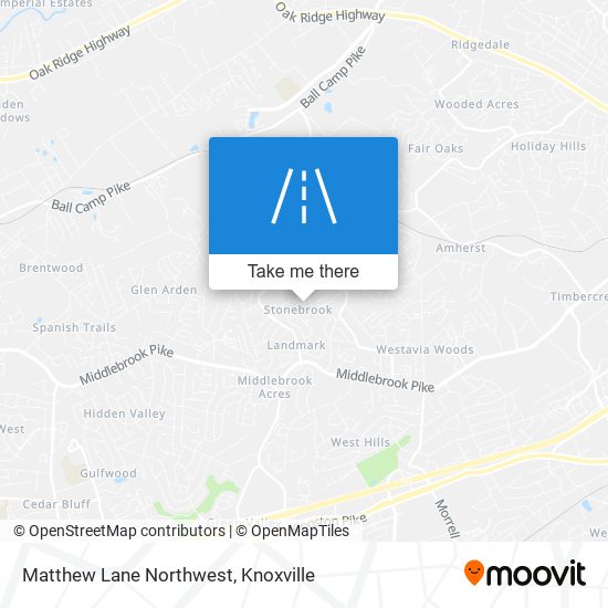 Mapa de Matthew Lane Northwest