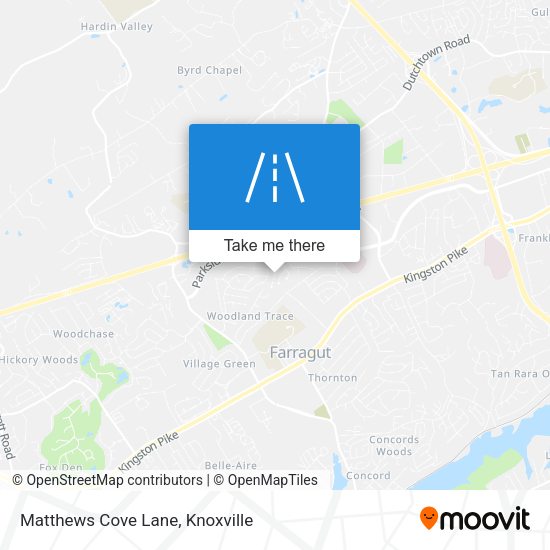 Matthews Cove Lane map