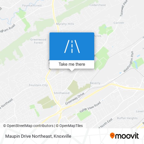 Mapa de Maupin Drive Northeast