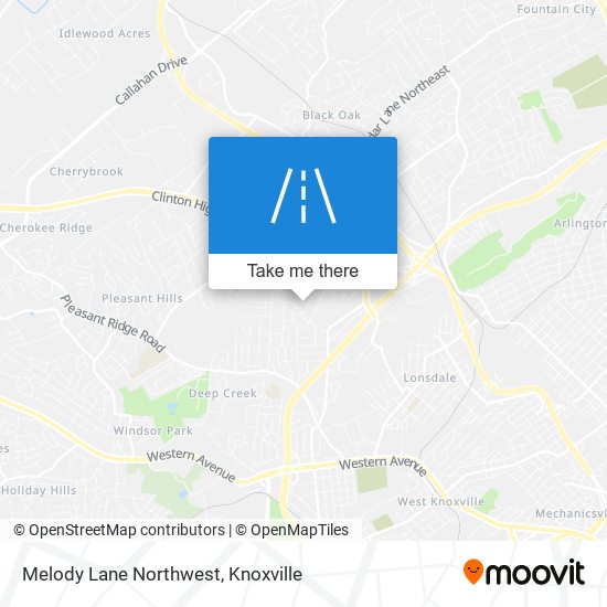 Melody Lane Northwest map