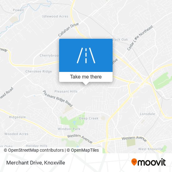 Merchant Drive map