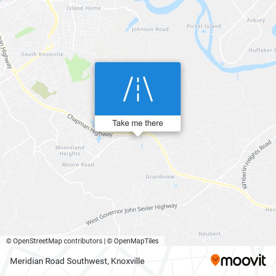 Mapa de Meridian Road Southwest