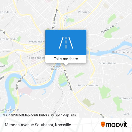 Mimosa Avenue Southeast map