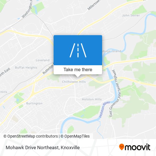 Mapa de Mohawk Drive Northeast