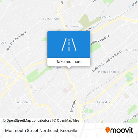 Mapa de Monmouth Street Northeast
