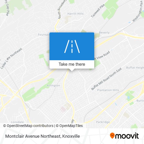 Mapa de Montclair Avenue Northeast