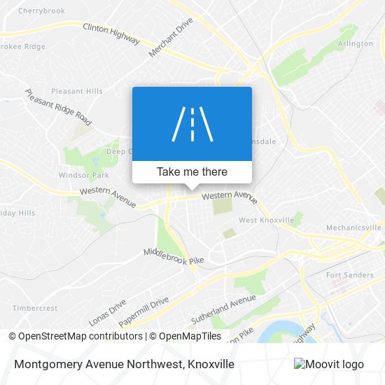 Montgomery Avenue Northwest map