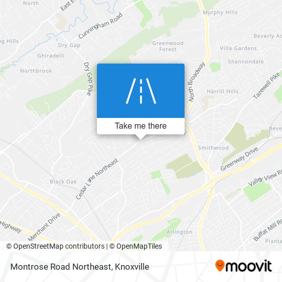 Mapa de Montrose Road Northeast