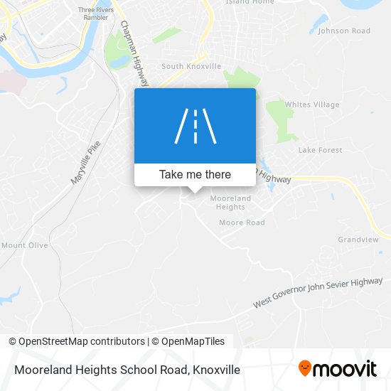 Mooreland Heights School Road map