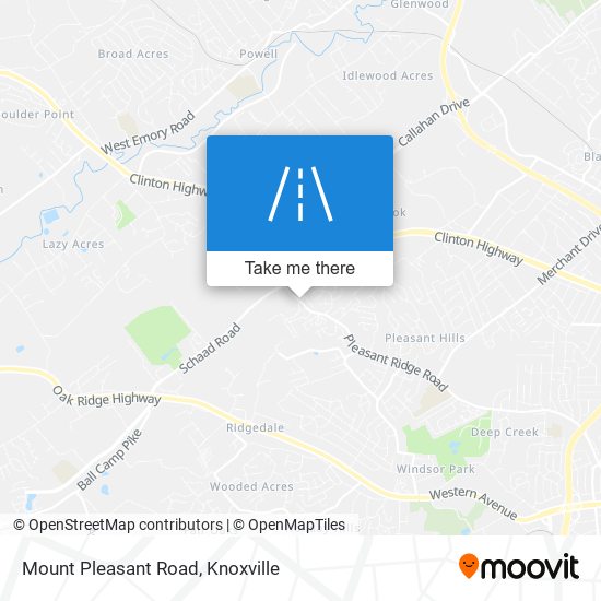 Mount Pleasant Road map