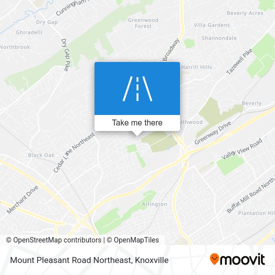 Mount Pleasant Road Northeast map