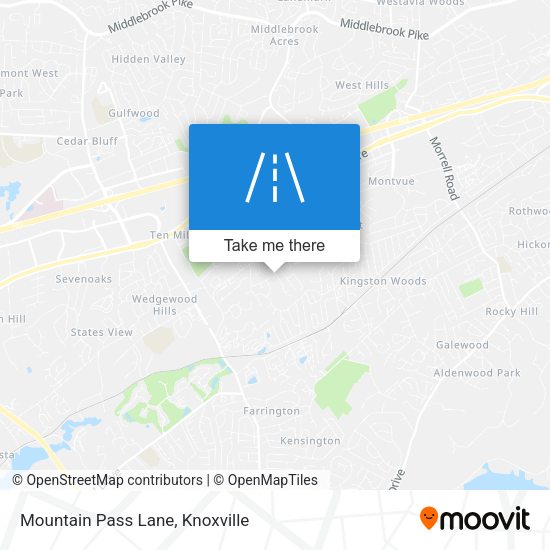 Mountain Pass Lane map