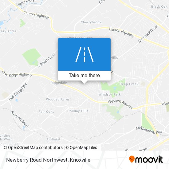 Mapa de Newberry Road Northwest